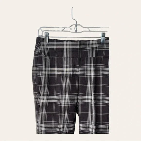 0103W. Bebe TROUSERS‎ PLAID BROWN IN COLOR SZ 0 ZIPPER/SLIDES FLY - Picture 3 of 9